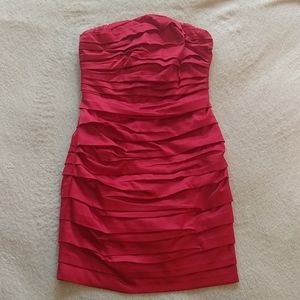 Strapless dress with ruching detail